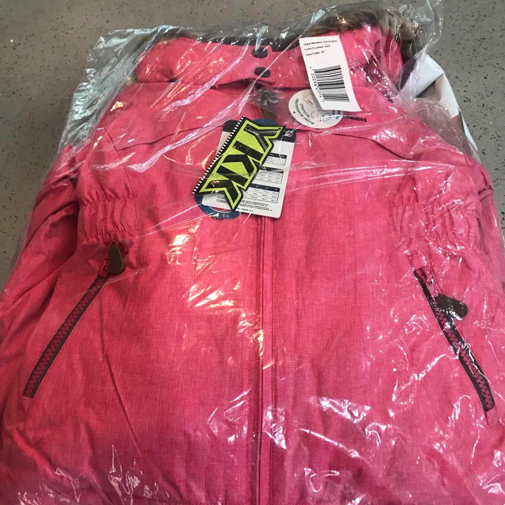 NWT Osh Kosh B’Gosh Girls snowsuit pink + gray 4T
